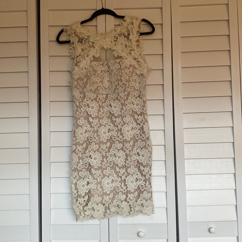Cream lace dress